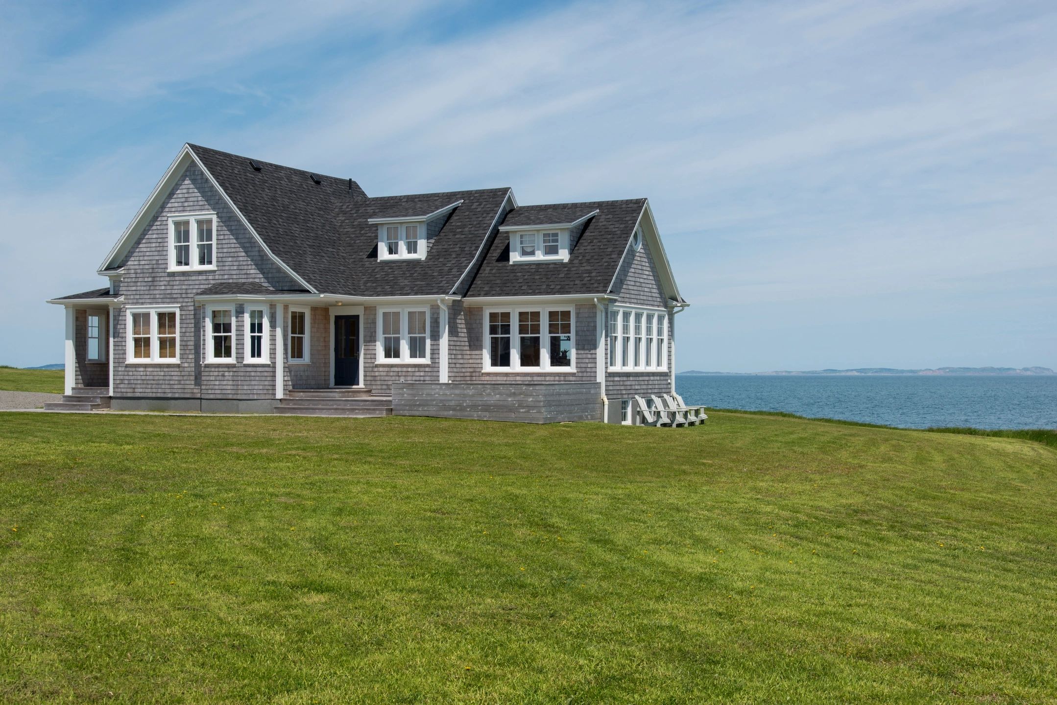 Modern coastal home with ocean view